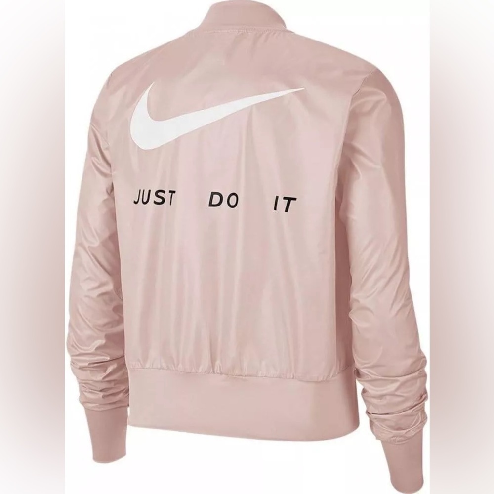 Nike running jacket light pink size small New with tag